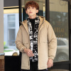 new pattern Down Jackets Male have more cash than can be accounted for Down Jackets Youth keep warm Hooded Korean Edition Self cultivation White duck down winter coat