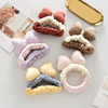 Fresh hairgrip with bow, fashionable headband, cream for face washing, hair accessory