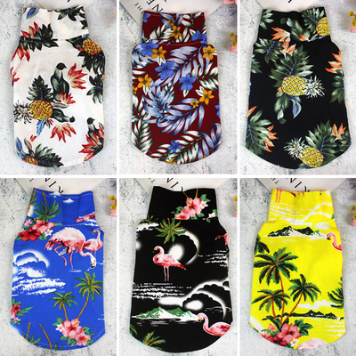 春夏新款寵物棉麻襯衫柔軟透氣狗狗衣服泰迪博美法鬥小中型犬襯衫