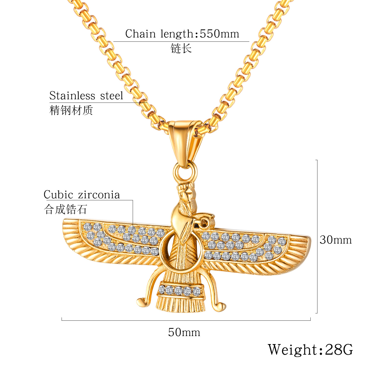 New Jewelry Creative Retro Stainless Steel Diamond Hip-hop  Pendant Wholesale Nihaojewelry Wholesale display picture 1