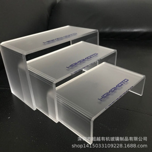 Acrylic shoe rack hot bending processing U-shaped shoe rack display rack frosted doll jewelry trapezoidal display frame glasses frame