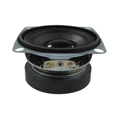 【廠家直銷】 2寸全頻音箱喇叭 52mm方形PU邊4歐5瓦全頻外磁喇叭