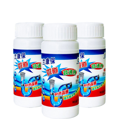 Powerful pipe dredging agent, kitchen sewer pipe unblocking, toilet blockage cleaning deodorant