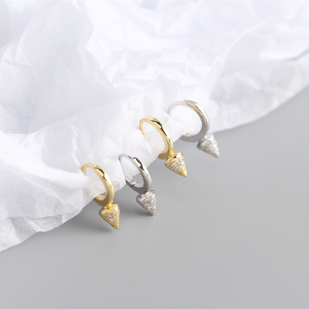 Geometric Fashion Gem Plating Earrings Ear Studs display picture 4