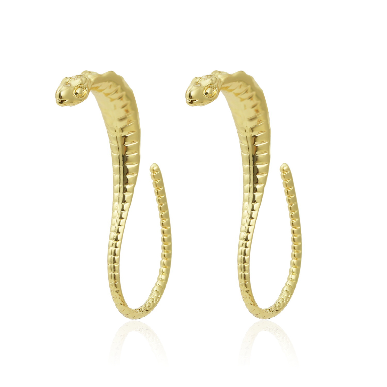 Exaggerated Punk Style Jewelry Snake Earrings Fashion Trend Earrings Wholesale Nihaojewelry display picture 5