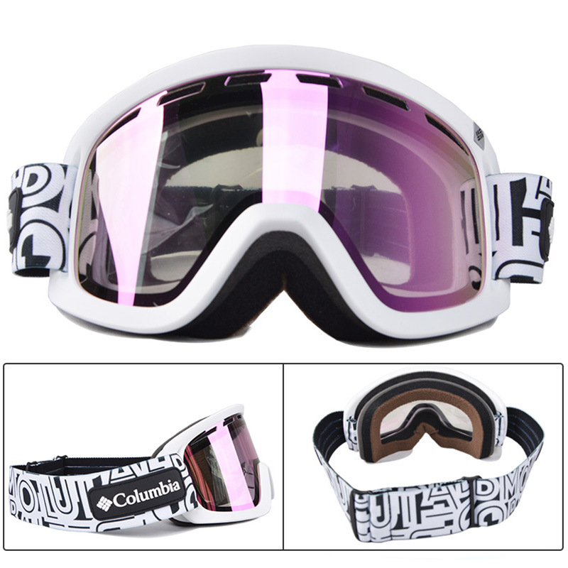 Ski Goggles For Men And Women,Double-layer Anti-fog,Frameless,Large Spherical Protective Goggles,Equipment Card,Myopia Glasses