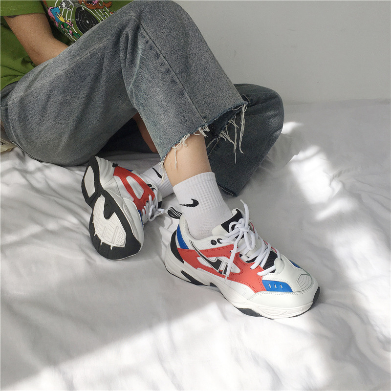 2020 Autumn M2K Retro Korean Edition Diddy Ultra-fire student Versatile Street beat Catwalk Increase gym shoes