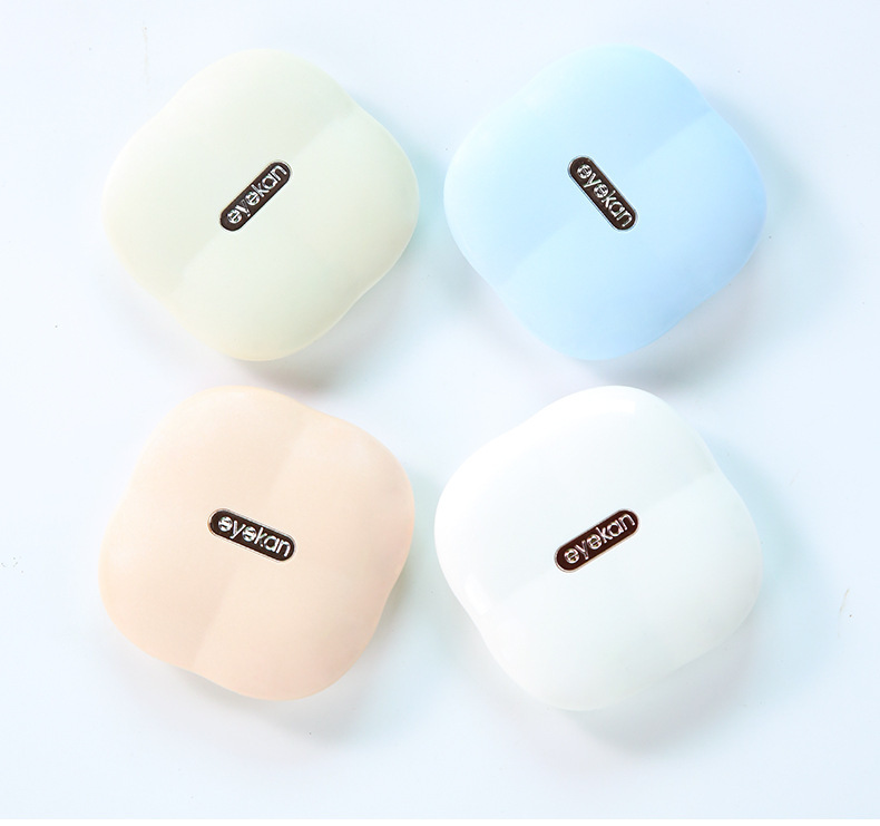eyekan Thin Contact Lens Case Simple Portable Contact Lens Case Magnetic Suction Induction Contact Lens Companion Storage Box