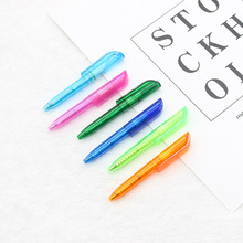 短款扭扭圆珠笔 迷你型小旋转塑料广告笔 印刷礼品小短笔