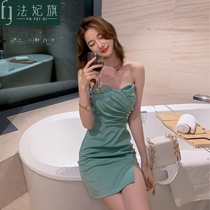 Nightclub slim waist show slim bra skirt nightclub sexy dress