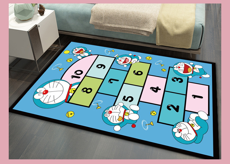 Cartoon style carpet, baby crawling carpet, children's educational carpet, bedroom bedside carpet, balcony carpet, home living room carpet