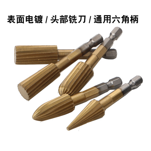 5-piece set of woodworking rotary files, sanding heads, wood carving knives, woodworking files, woodworking artifacts, sanding heads, embossing