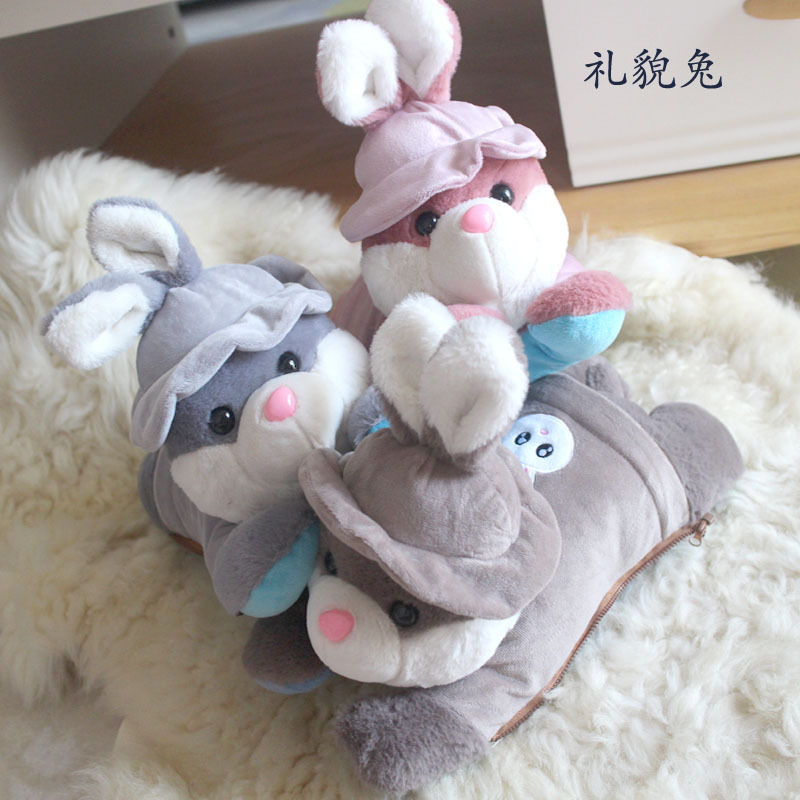 2020冬季新款卡通毛绒充电防爆注水热水袋暖手宝 可爱小熊暖手袋