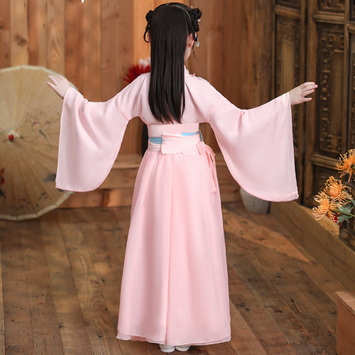 Children's pink Hanfu girl Princess ancient fairy dresses little girl dress ancient children Tang Dynasty dresses