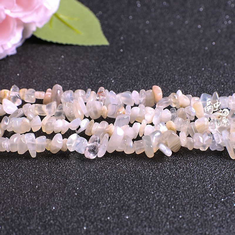 天然材質砂利5-8mm碧璽海藍宝天河石水晶消磁石diy随形石頭