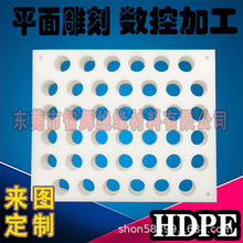 白色HDPE板加工 數控打孔 雕刻機 洗槽 攻牙 聚乙烯加工件 代加工