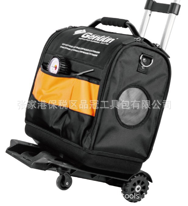 工厂直销大容量耐磨带拉杆空压机牛津布可装空压机拉杆工具包