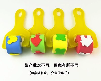Пенящийся трафарет kindergarten DIY набор губка для рисования, граффити грибы головка детский художественный материал круглого принта