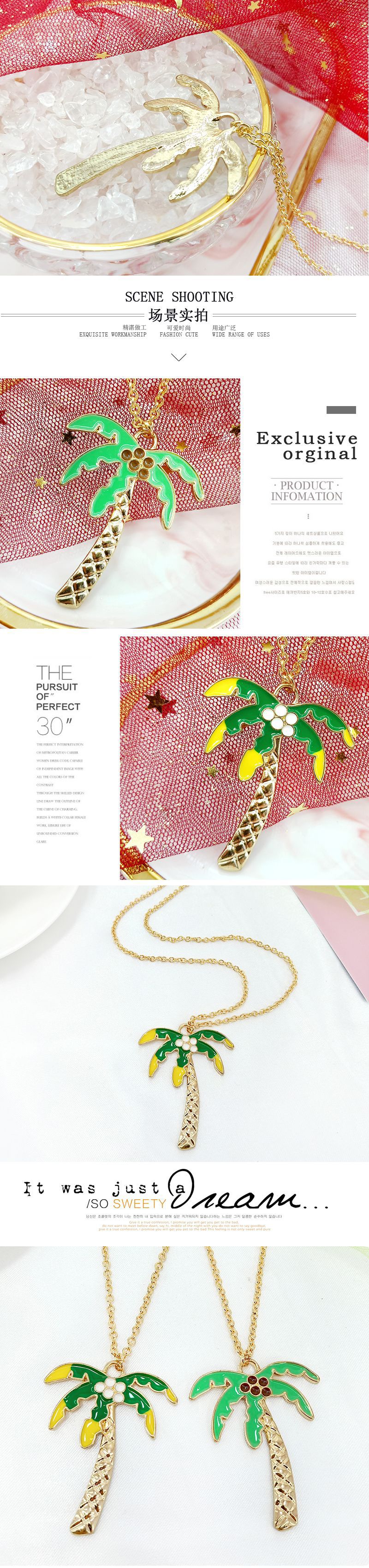 Simple fashion  rhinestone alloy fruit Christmas series necklace
