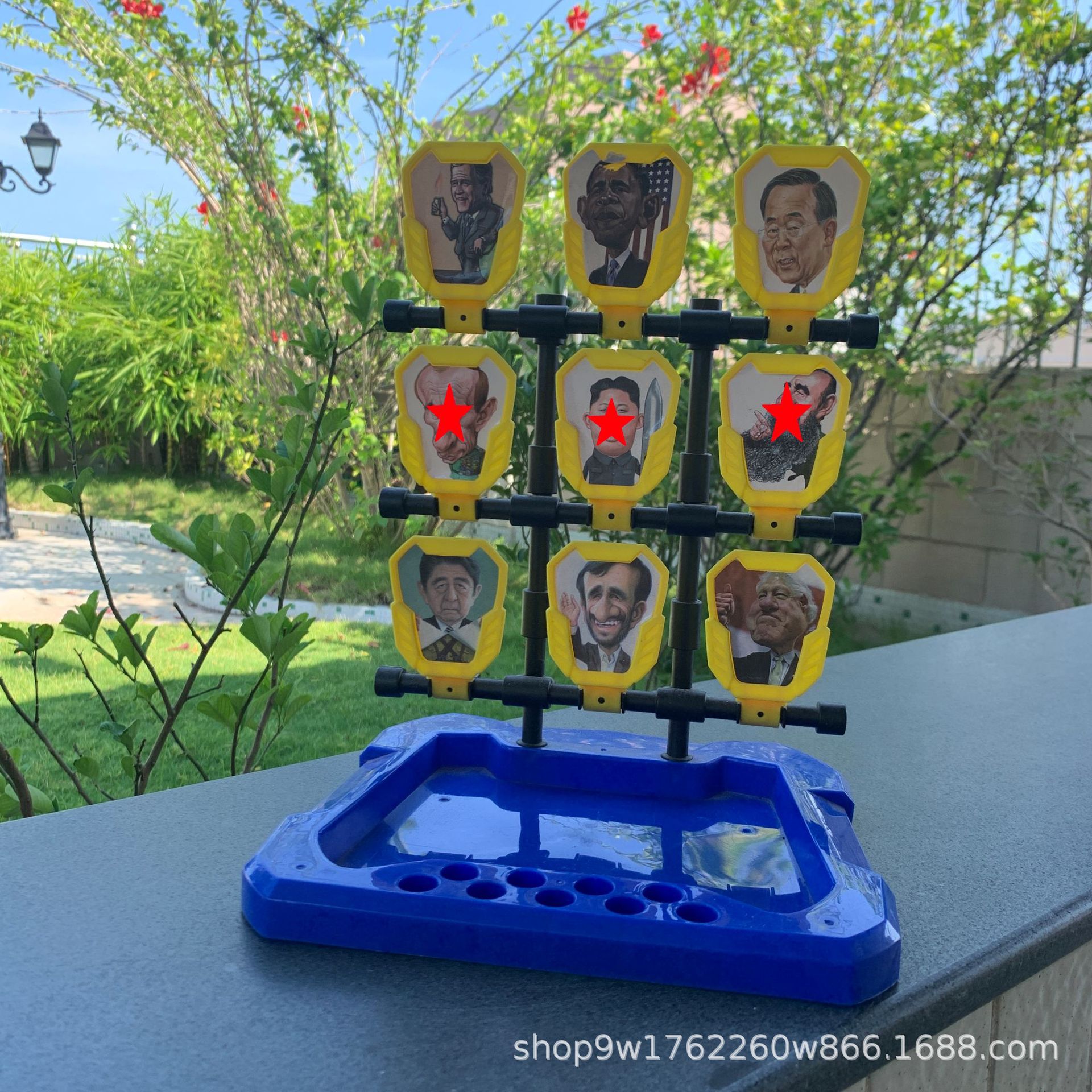 射击软弹枪标靶儿童玩具手枪手动软弹枪对战游戏射击旋转悬浮标靶