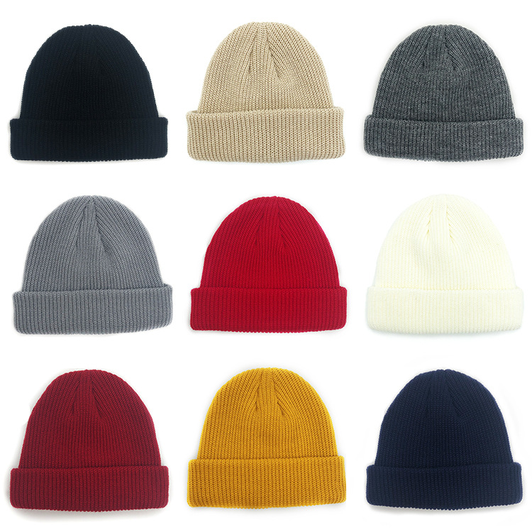 Autumn And Winter Woolen Hat Female Korean Version Landlord Hat Male Melon Skin Hat Europe And The United States New Knitted Hat Warm Pullover Hat Trend