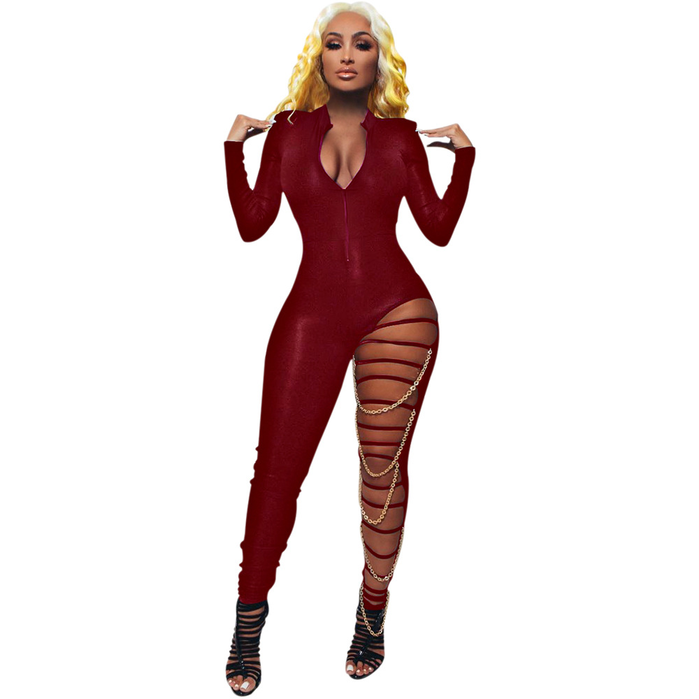 Women's Nightclub Bar Vintage Style Classic Style Solid Color Full Length Jumpsuits display picture 14