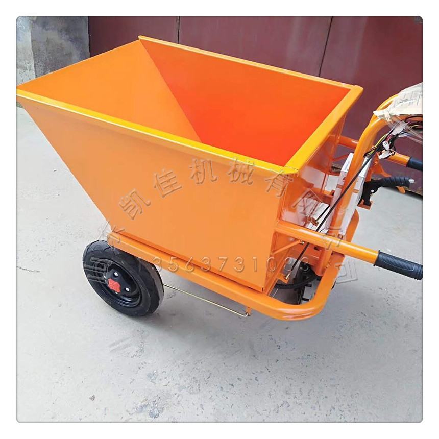建筑工地运输搬运车电瓶手推车电动小型搬运工具车电动手推翻斗车