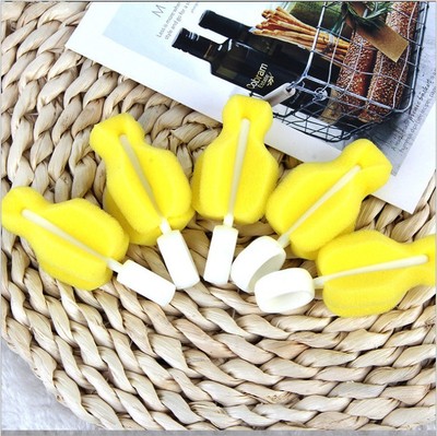 奶瓶赠品婴儿奶瓶清洗刷清洁刷 新生儿奶瓶清洗刷海绵奶嘴刷 裸装|ms