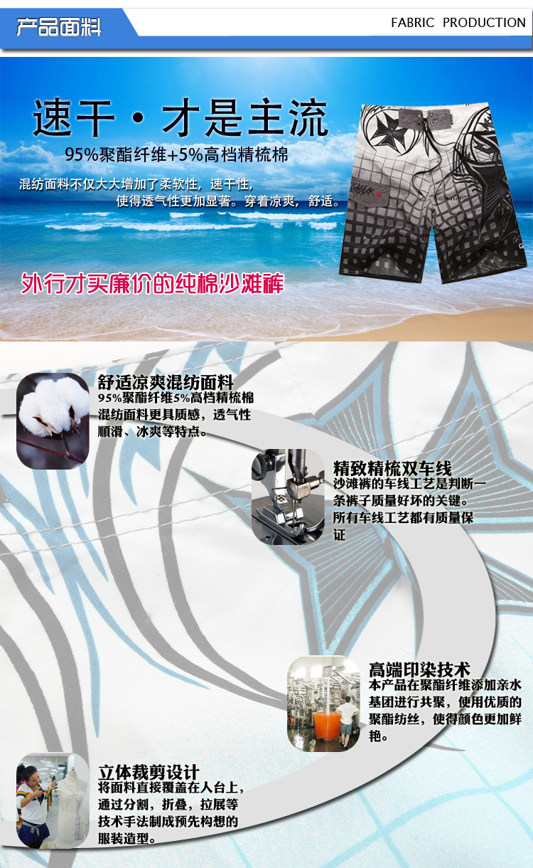 沙滩裤描述2