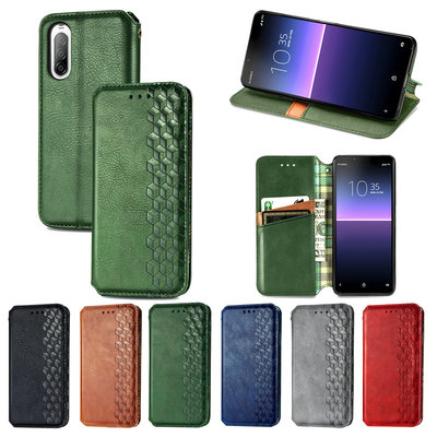 Sony applicable 10ii Mobile phone shell fashion Sony Xperia1 II Flip Insert card Fall smart cover