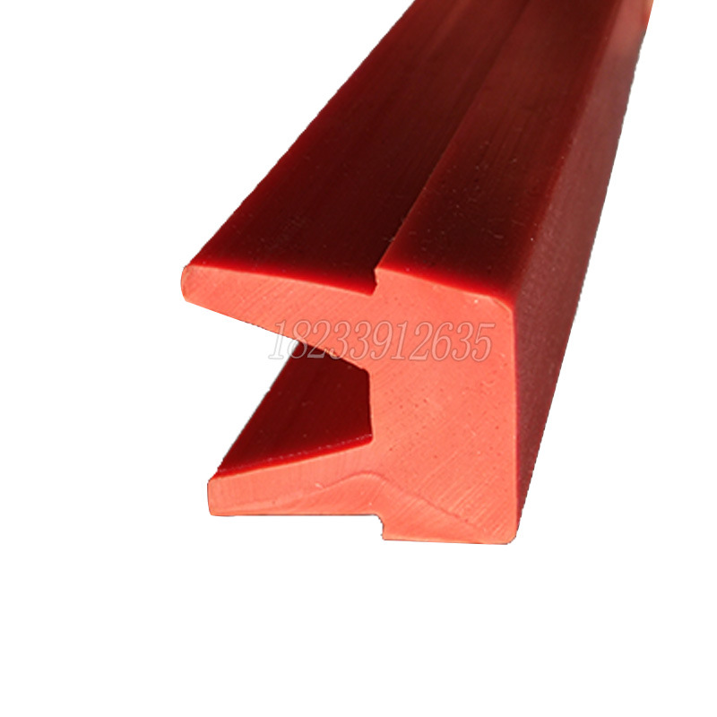 V型硅胶密封条Y型烤箱胶条烘干房门用硅胶条红色橡胶条