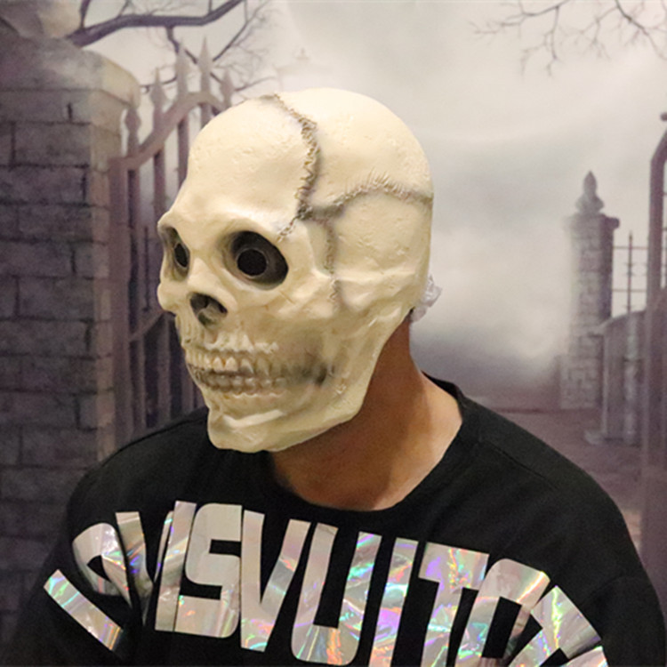 Máscara de cráneo de Halloween máscara de espuma de látex máscara de terror festival fantasma de miedo máscara facial completa ventas directas de fábrica