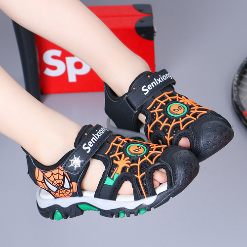 New  summer Baotou Spider-Man boys and girls sandals casual shoes beach fashion children's shoes