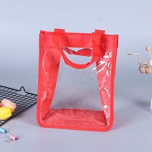 厂家pvc手提袋 透明塑料袋子 化妆品包装袋 礼品拉链手提袋子-阿里巴巴