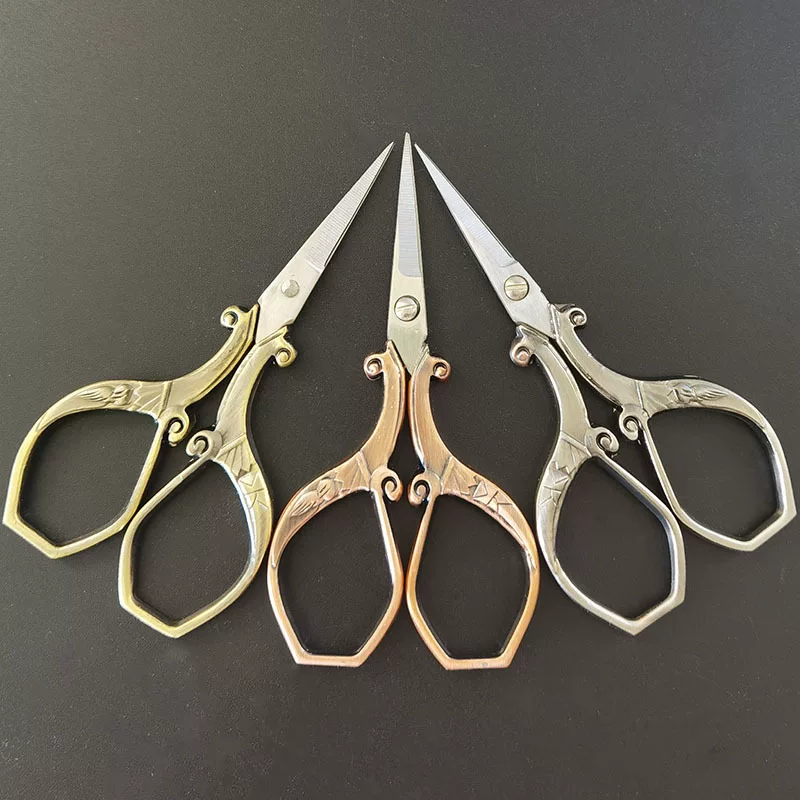 Retro -cut cross -stitching classical scissors, makeup scissors JA