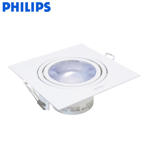 Philips LED bar light, single head dual head embedded spot light 6W ceiling light, focused square grille downlight