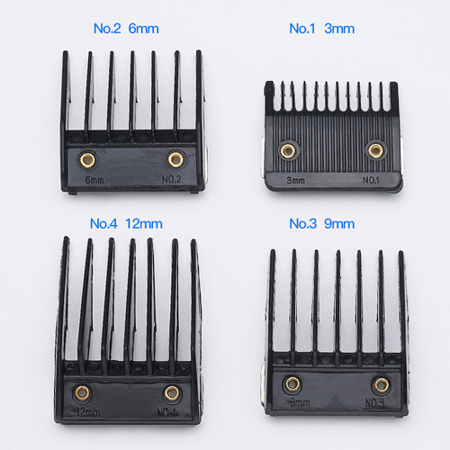 Professional four-piece set of iron buckle limit comb, special caliper for electric hair clipper, special positioning and combing hair tool accessories