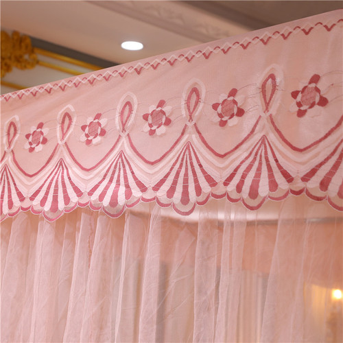 2024 Wholesale New Palace Bed Net with Three-Door Stainless Steel Support Frame and Enhanced Encrypted Mesh