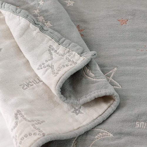 A pair of cotton pillow covers with high-end gauze simple Nordic style summer single non-slip non-falling pillow cover