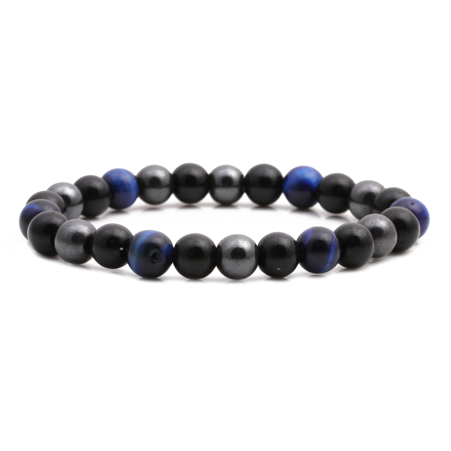 Hot Selling Color Tiger Eye Black Gallbladder Black Stone Bracelet Beaded Diy Bracelet Wholesale Nihaojewelry display picture 1