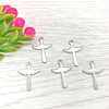 Stainless Steel Cross Small Pendant Cross Trigger Multi -Speed DIY Earrings Accessories Factory Price Wholesale