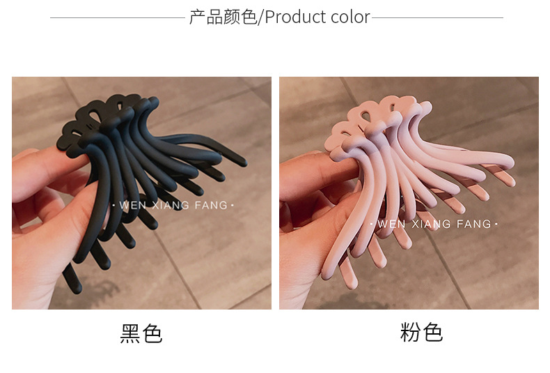 Einfache Gefrostete Haare Fangen Farbe Großen Clip display picture 3