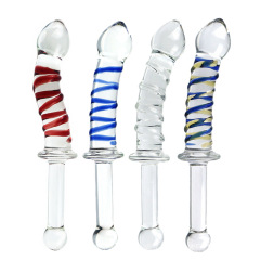 Glass imitation sex toys, women's supplies, back court anal plug, masturbation device, anal glass fairy stick, sex adult manufacturer