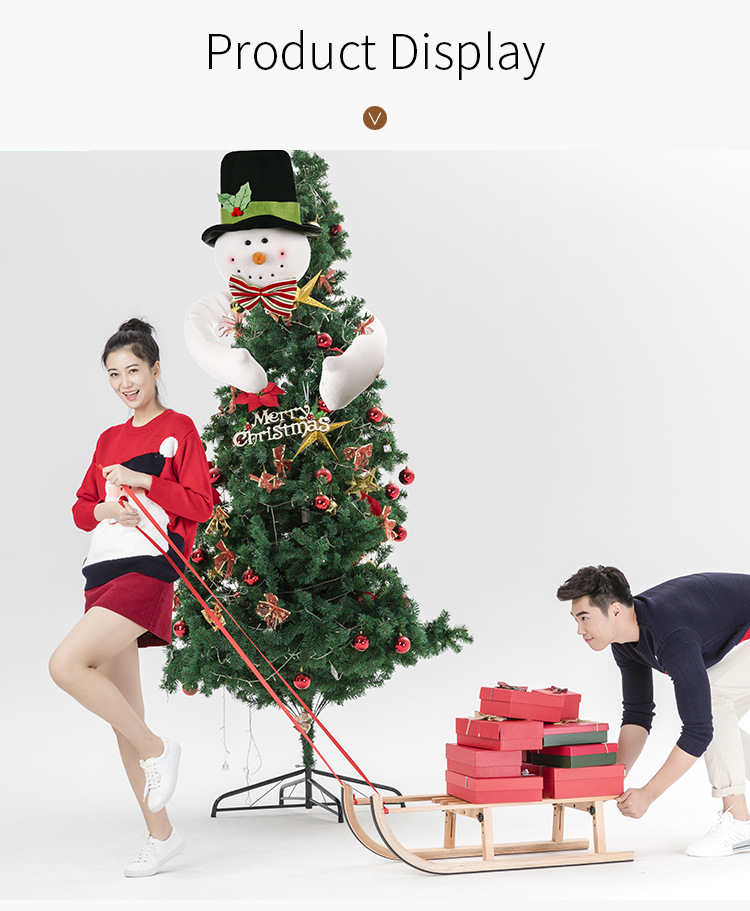 400g Weight Christmas Festival   Christmas Decorations Christmas Tree Hug Tree Top Star Creative Cartoon Christmas Tree 4