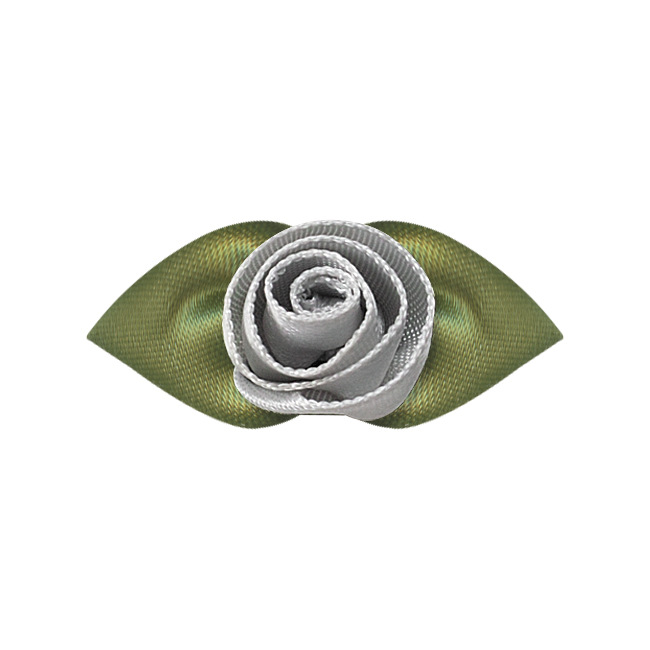 Yao Ming flor decoración cinta flor acabado melocotón corazón hoja de tres puntos rizado corazón flor ropa interior Decoración Accesorios cinta pequeña flor