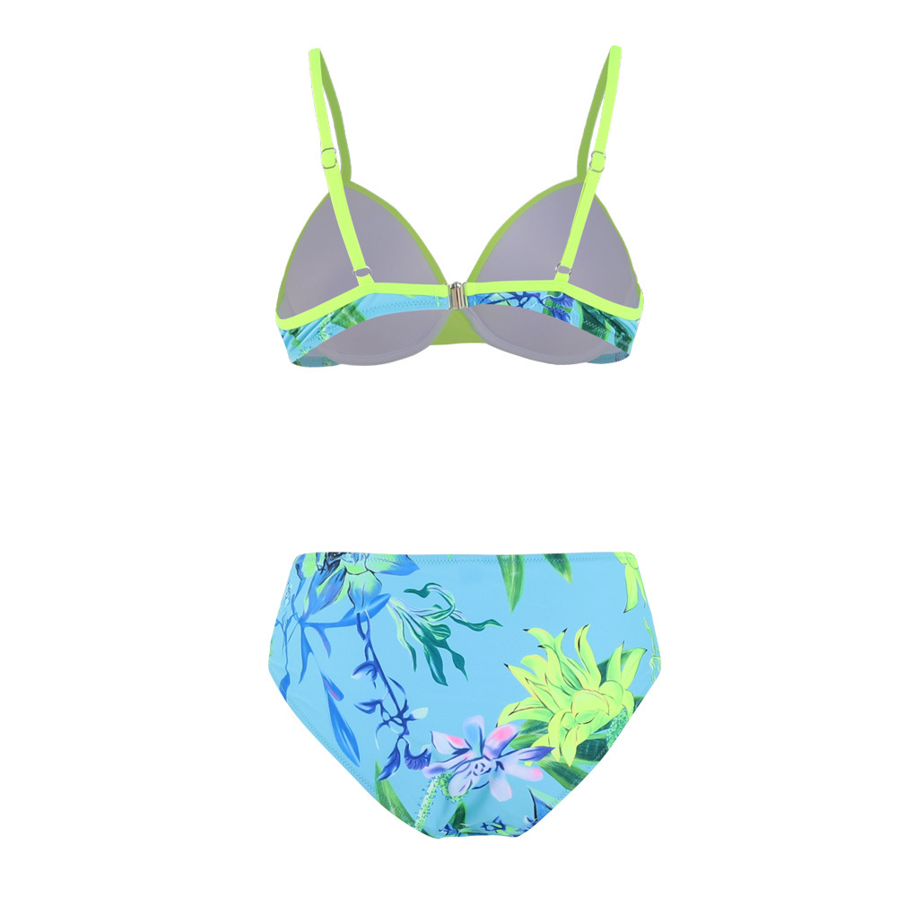 new sexy bikini printing gather split swimsuit  NSHL23847