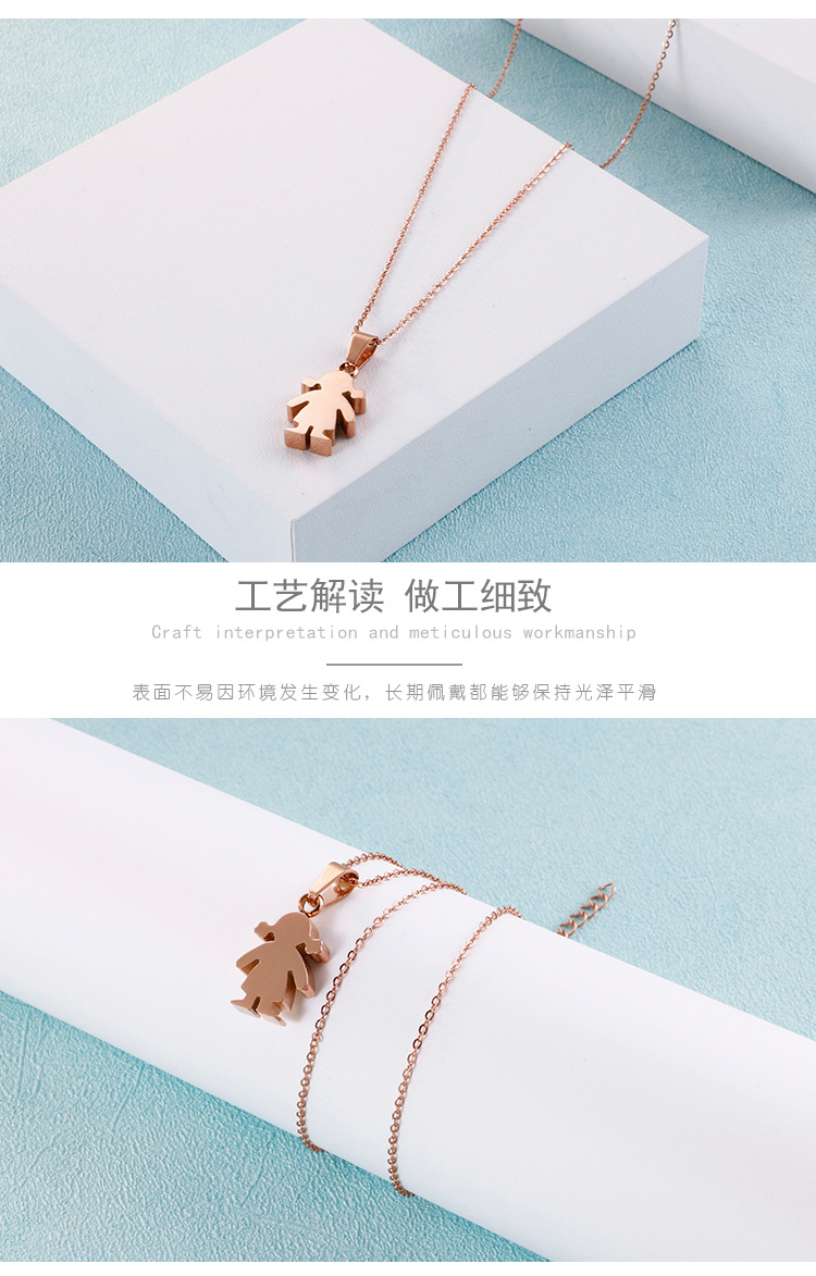 Wedding, Travel Occasion PVD Coated 18K Gold Plated Animal Titanium Steel Waterproof Non Tarnish Necklace