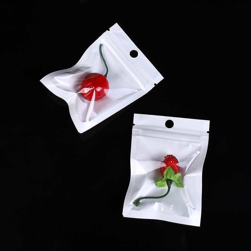 OPP self-sealing keel white pearlescent film translucent yin and yang bag wearable bag e-commerce DIY special packaging bag