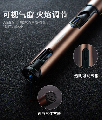 Visible transom cigar moxa stick outdoor gas lighter cigar gas lighter cross-border best-selling direct lighter