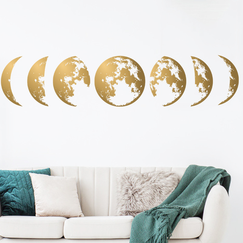 Pure Color Moon Wall Stickers display picture 6